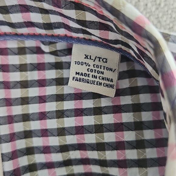 Tommy Bahama Island Modern Fit Shirt Men's XL Long Sleeve Checkered Button Up - Picture 13 of 16